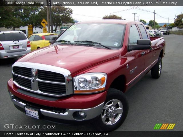 2006 Dodge Ram 2500 Big Horn Edition Quad Cab 4x4 in Inferno Red Crystal Pearl