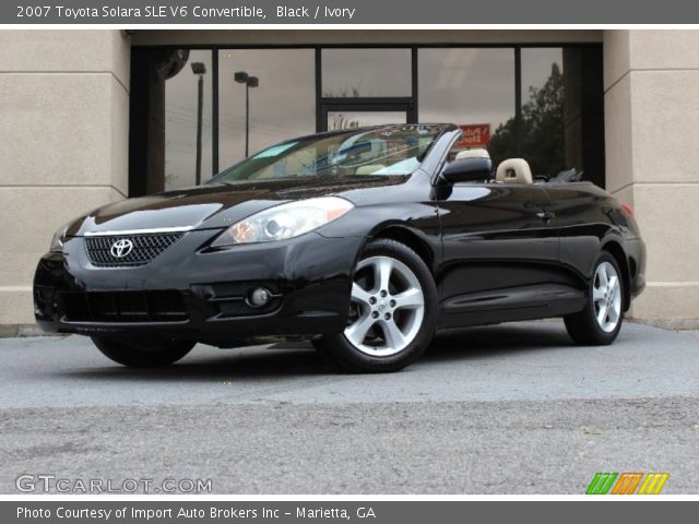 2007 Toyota Solara SLE V6 Convertible in Black