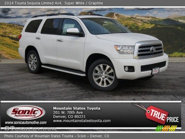 2014 Toyota Sequoia Limited 4x4 in Super White