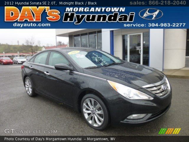 2012 Hyundai Sonata SE 2.0T in Midnight Black