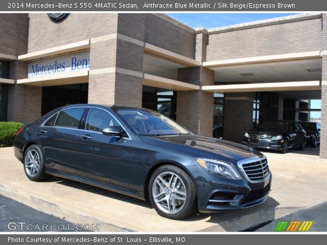 2014 Mercedes-Benz S 550 4MATIC Sedan in Anthracite Blue Metallic