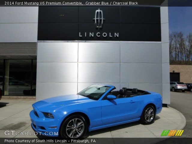 2014 Ford Mustang V6 Premium Convertible in Grabber Blue