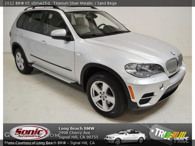2012 BMW X5 xDrive35d in Titanium Silver Metallic