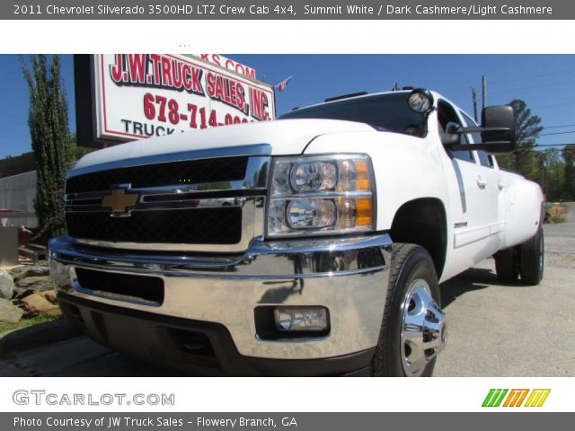 2011 Chevrolet Silverado 3500HD LTZ Crew Cab 4x4 in Summit White