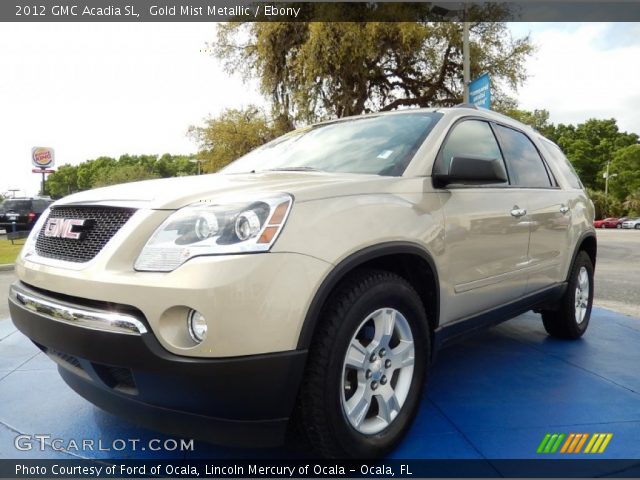2012 GMC Acadia SL in Gold Mist Metallic
