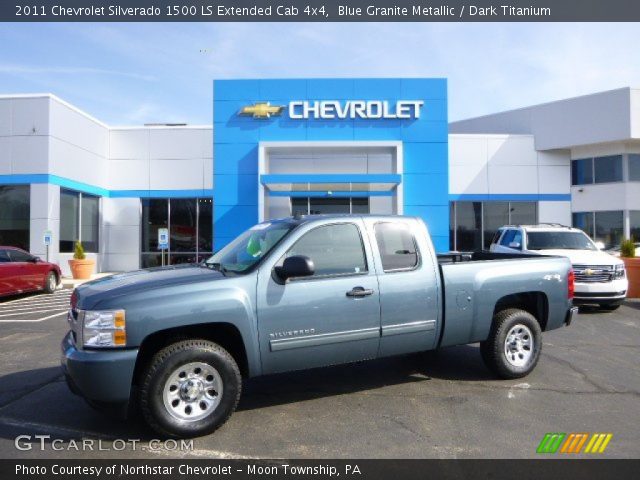 2011 Chevrolet Silverado 1500 LS Extended Cab 4x4 in Blue Granite Metallic