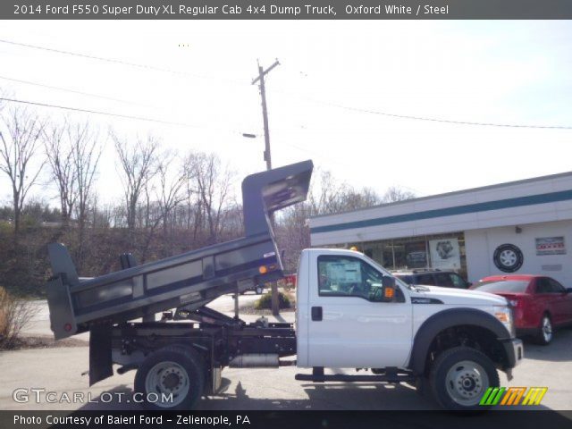 2014 Ford F550 Super Duty XL Regular Cab 4x4 Dump Truck in Oxford White