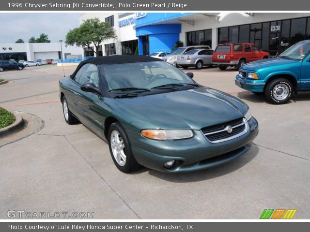 1996 Chrysler Sebring JXi Convertible in Polo Green Pearl