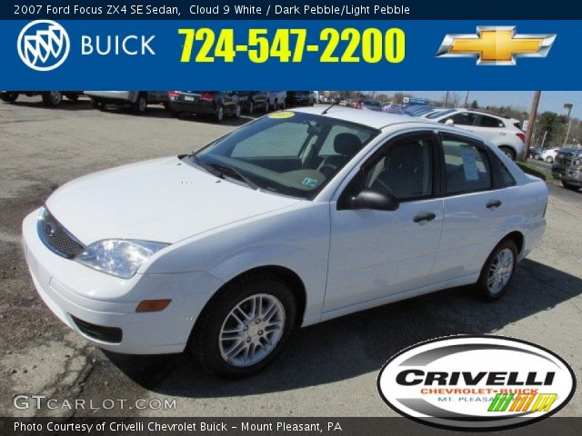 2007 Ford Focus ZX4 SE Sedan in Cloud 9 White