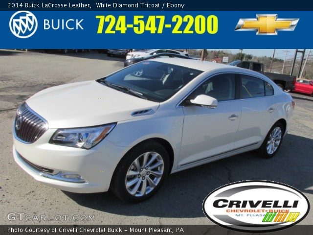 2014 Buick LaCrosse Leather in White Diamond Tricoat