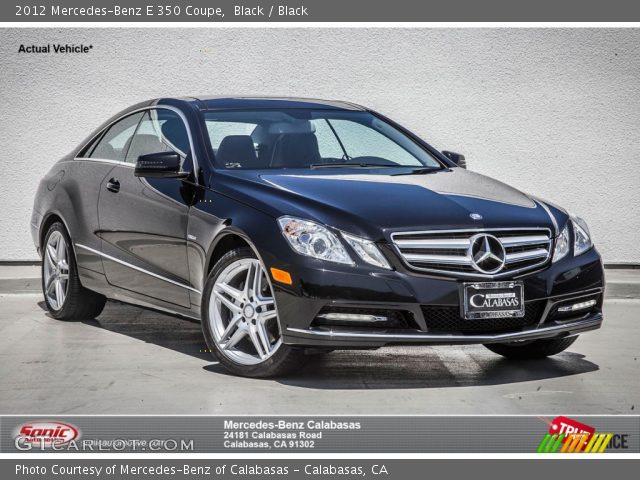2012 Mercedes-Benz E 350 Coupe in Black