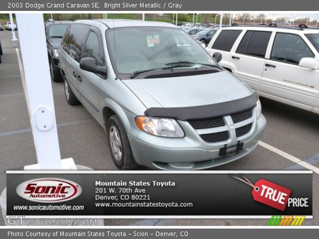 2003 Dodge Grand Caravan SE in Bright Silver Metallic
