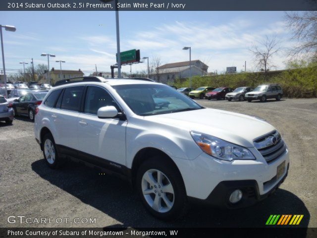 2014 Subaru Outback 2.5i Premium in Satin White Pearl