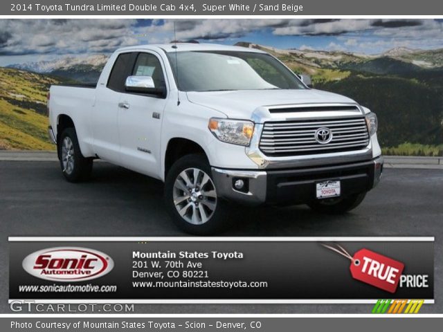 2014 Toyota Tundra Limited Double Cab 4x4 in Super White
