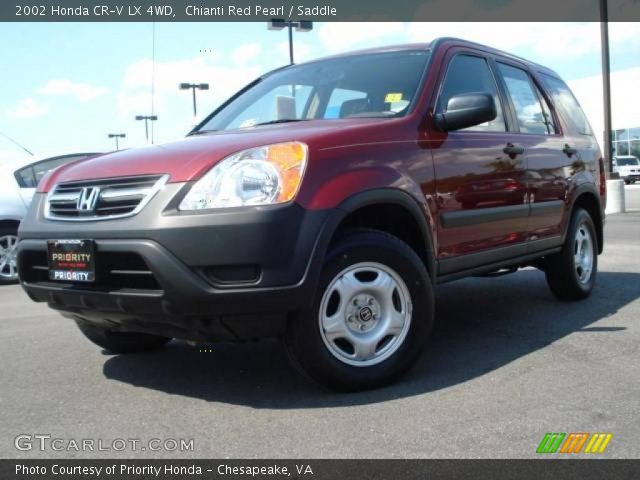 2002 Honda CR-V LX 4WD in Chianti Red Pearl