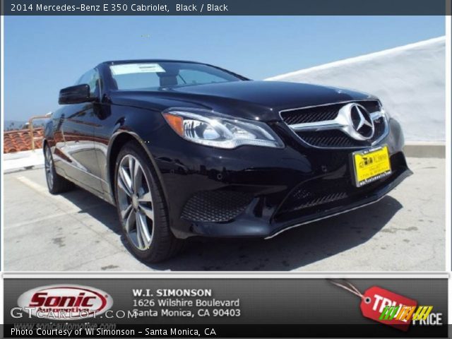 2014 Mercedes-Benz E 350 Cabriolet in Black