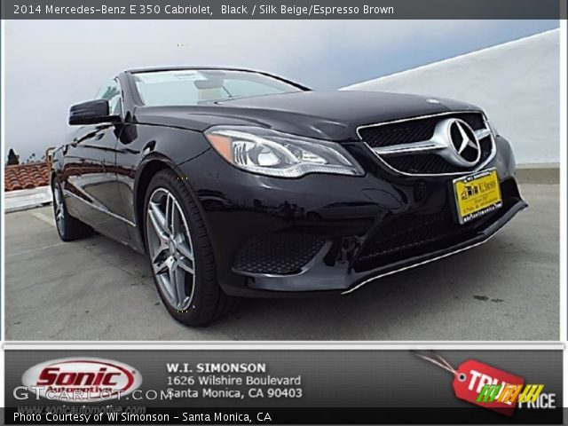 2014 Mercedes-Benz E 350 Cabriolet in Black