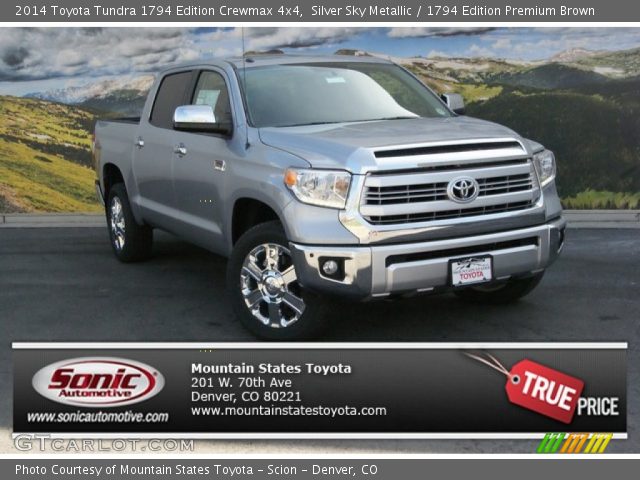 2014 Toyota Tundra 1794 Edition Crewmax 4x4 in Silver Sky Metallic