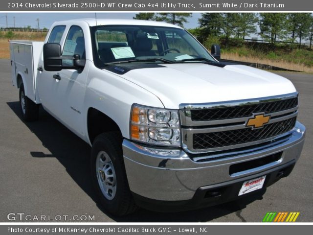 2014 Chevrolet Silverado 2500HD WT Crew Cab 4x4 Utility Truck in Summit White