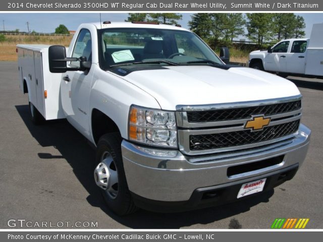 2014 Chevrolet Silverado 3500HD WT Regular Cab Dual Rear Wheel Utility in Summit White