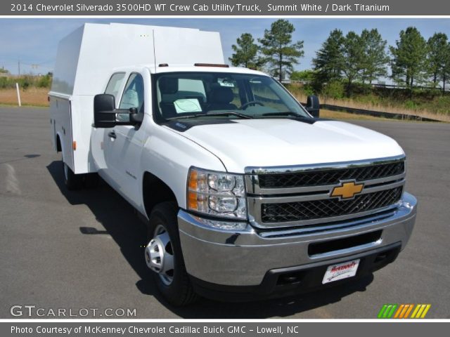2014 Chevrolet Silverado 3500HD WT Crew Cab Utility Truck in Summit White