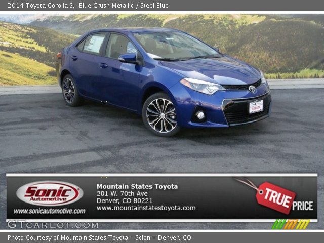 2014 Toyota Corolla S in Blue Crush Metallic