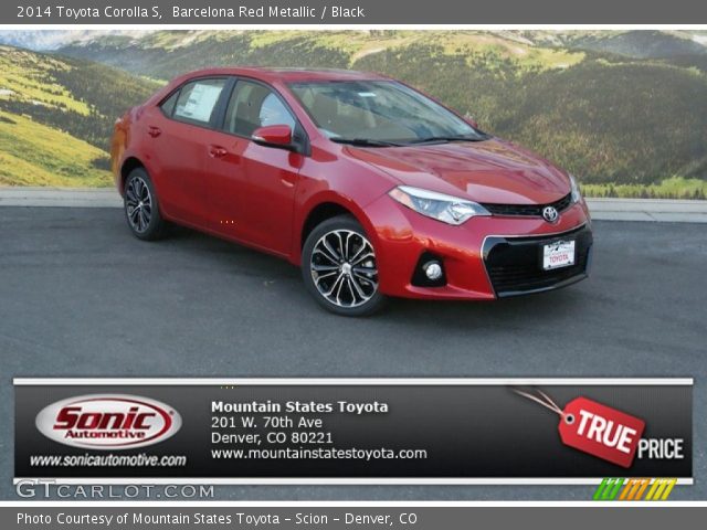 2014 Toyota Corolla S in Barcelona Red Metallic