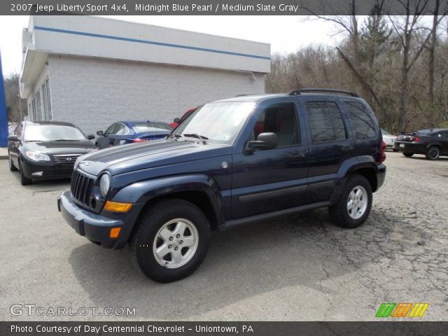 2007 Jeep Liberty Sport 4x4 in Midnight Blue Pearl