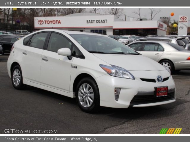 2013 Toyota Prius Plug-in Hybrid in Blizzard White Pearl