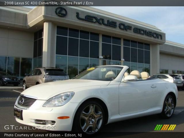 2008 Lexus SC 430 Convertible in Starfire Pearl