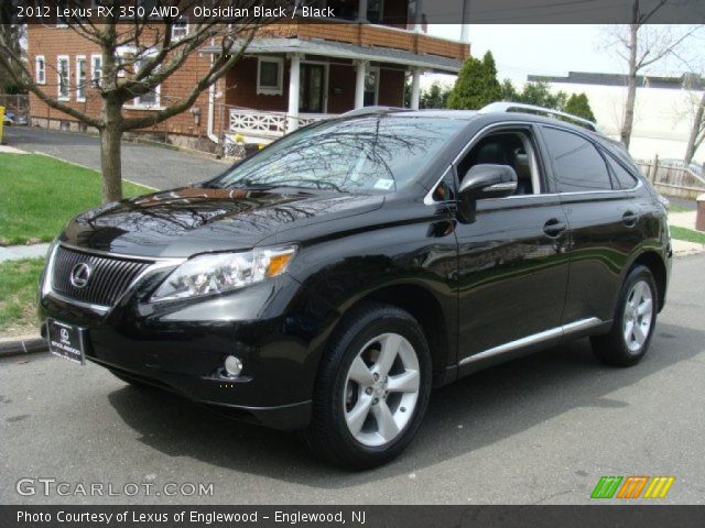 2012 Lexus RX 350 AWD in Obsidian Black