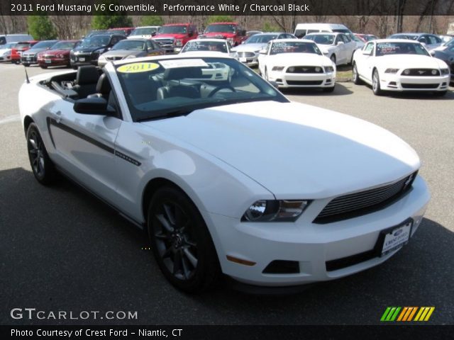 2011 Ford Mustang V6 Convertible in Performance White