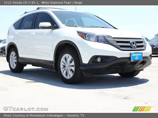 2013 Honda CR-V EX-L in White Diamond Pearl