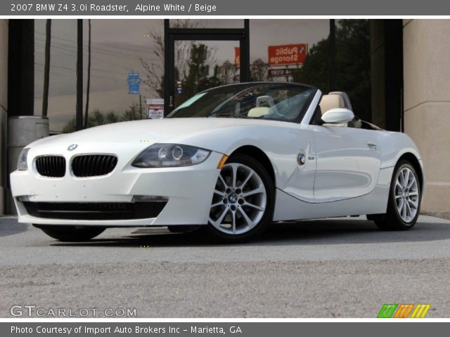 2007 BMW Z4 3.0i Roadster in Alpine White