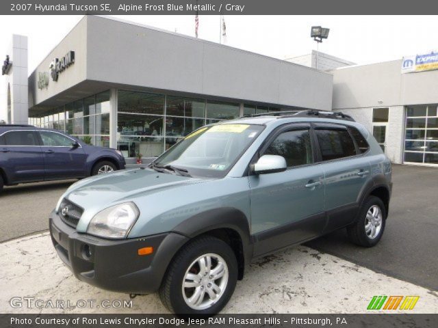 2007 Hyundai Tucson SE in Alpine Frost Blue Metallic