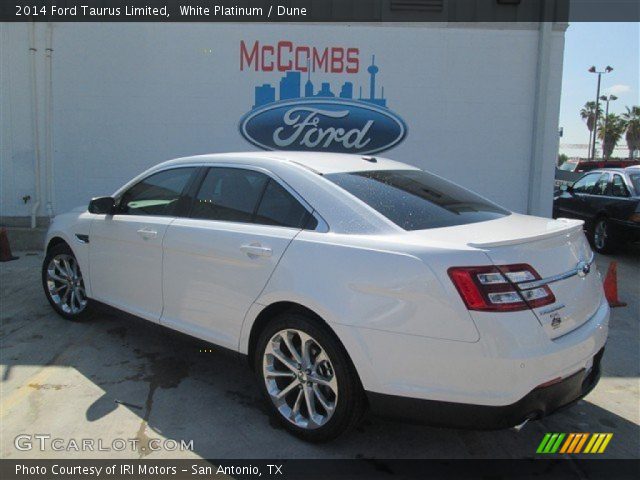 2014 Ford Taurus Limited in White Platinum
