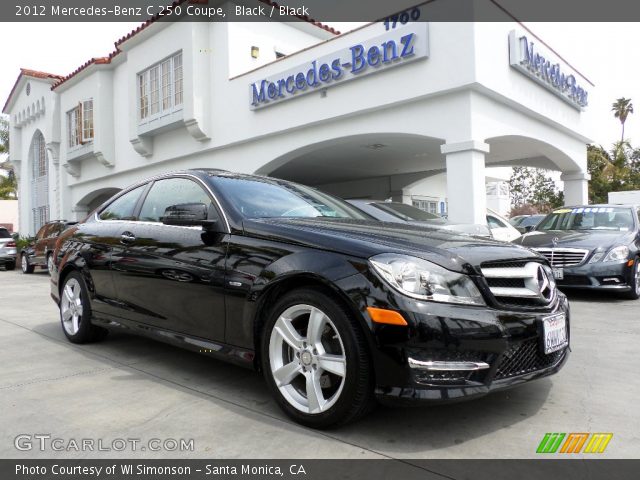 2012 Mercedes-Benz C 250 Coupe in Black