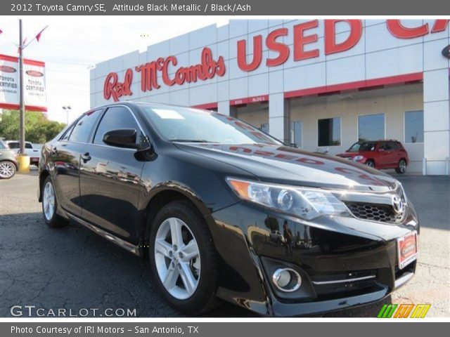 2012 Toyota Camry SE in Attitude Black Metallic