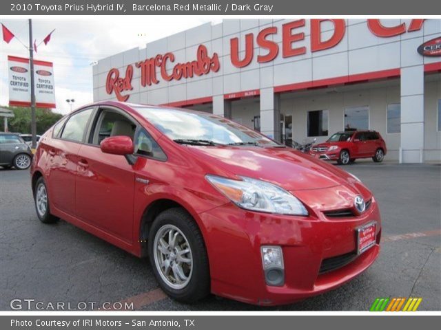 2010 Toyota Prius Hybrid IV in Barcelona Red Metallic