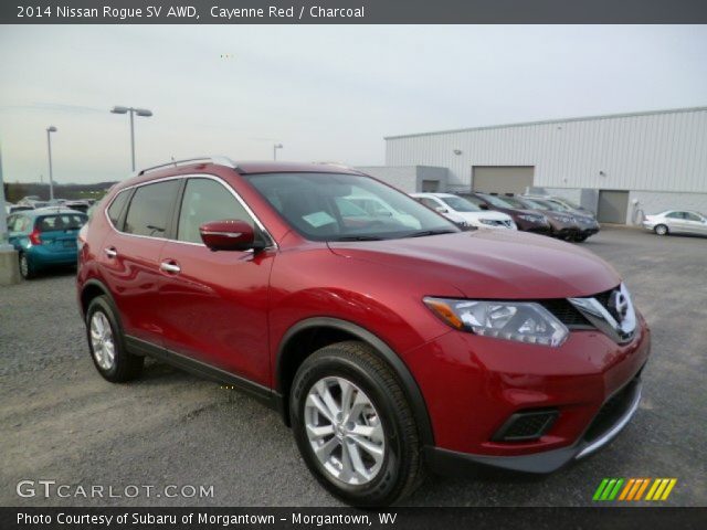 2014 Nissan Rogue SV AWD in Cayenne Red
