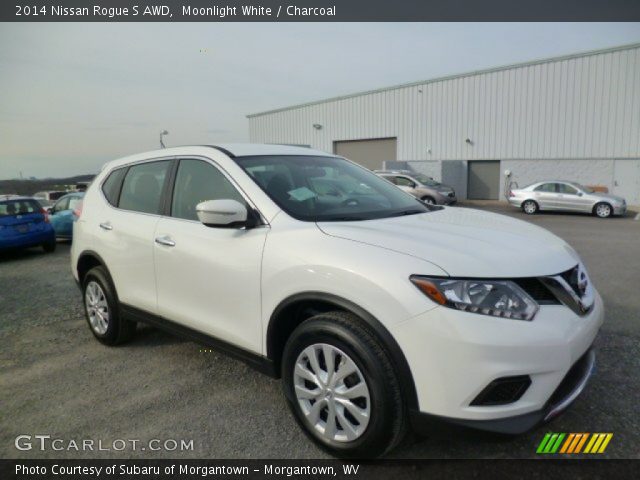 2014 Nissan Rogue S AWD in Moonlight White