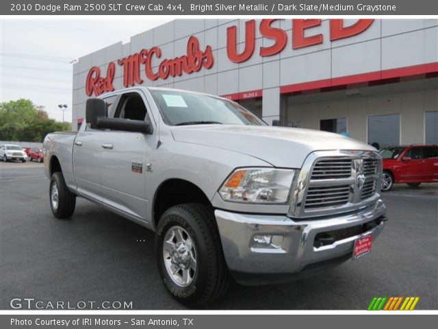 2010 Dodge Ram 2500 SLT Crew Cab 4x4 in Bright Silver Metallic
