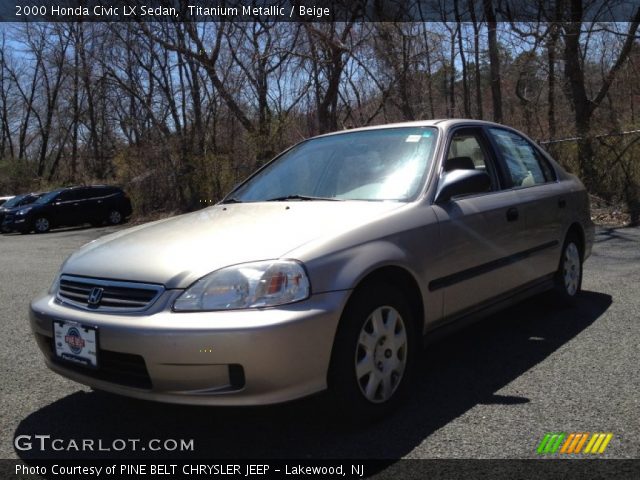 2000 Honda Civic LX Sedan in Titanium Metallic