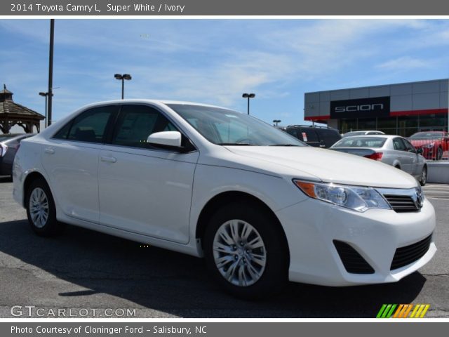2014 Toyota Camry L in Super White