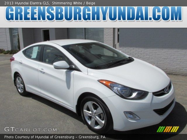 2013 Hyundai Elantra GLS in Shimmering White
