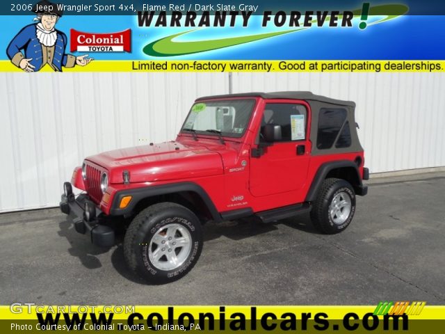 2006 Jeep Wrangler Sport 4x4 in Flame Red