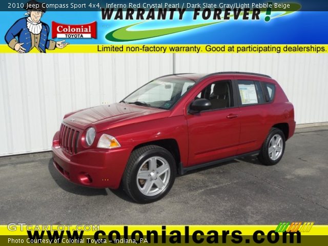 2010 Jeep Compass Sport 4x4 in Inferno Red Crystal Pearl
