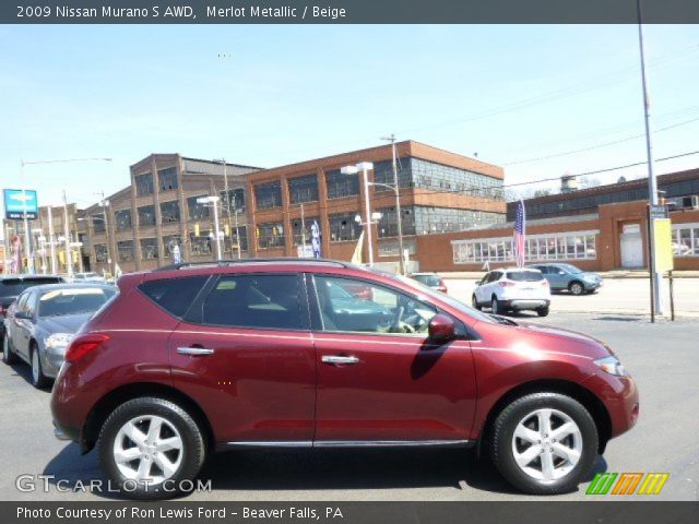 2009 Nissan Murano S AWD in Merlot Metallic