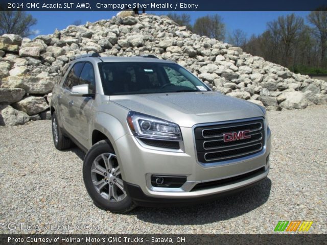 2014 GMC Acadia SLT AWD in Champagne Silver Metallic