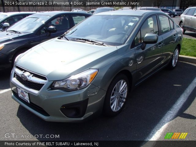 2014 Subaru Impreza 2.0i Premium 4 Door in Jasmine Green Metallic